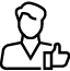 Pictogramme rejoignez-nous noir