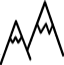 Pictogramme de 2 montagnes
